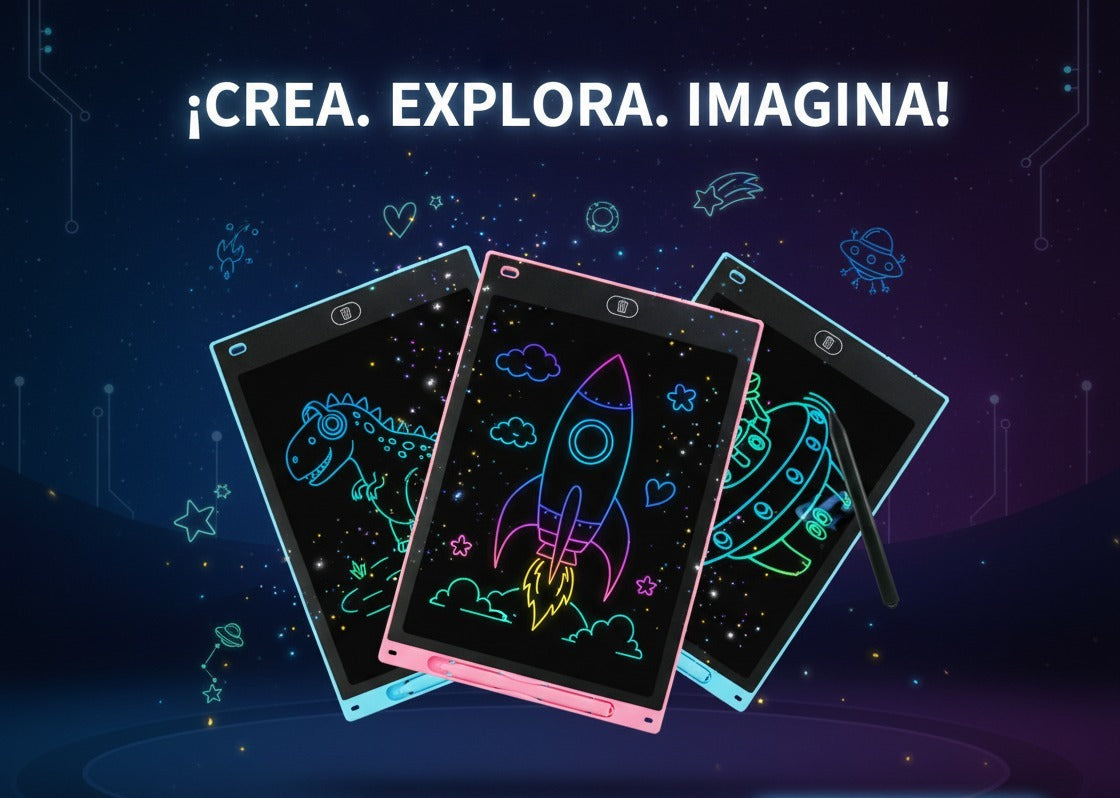 "Set de 2 Pizarras Digitales – Aprende y Dibuja sin Límites 🚀"