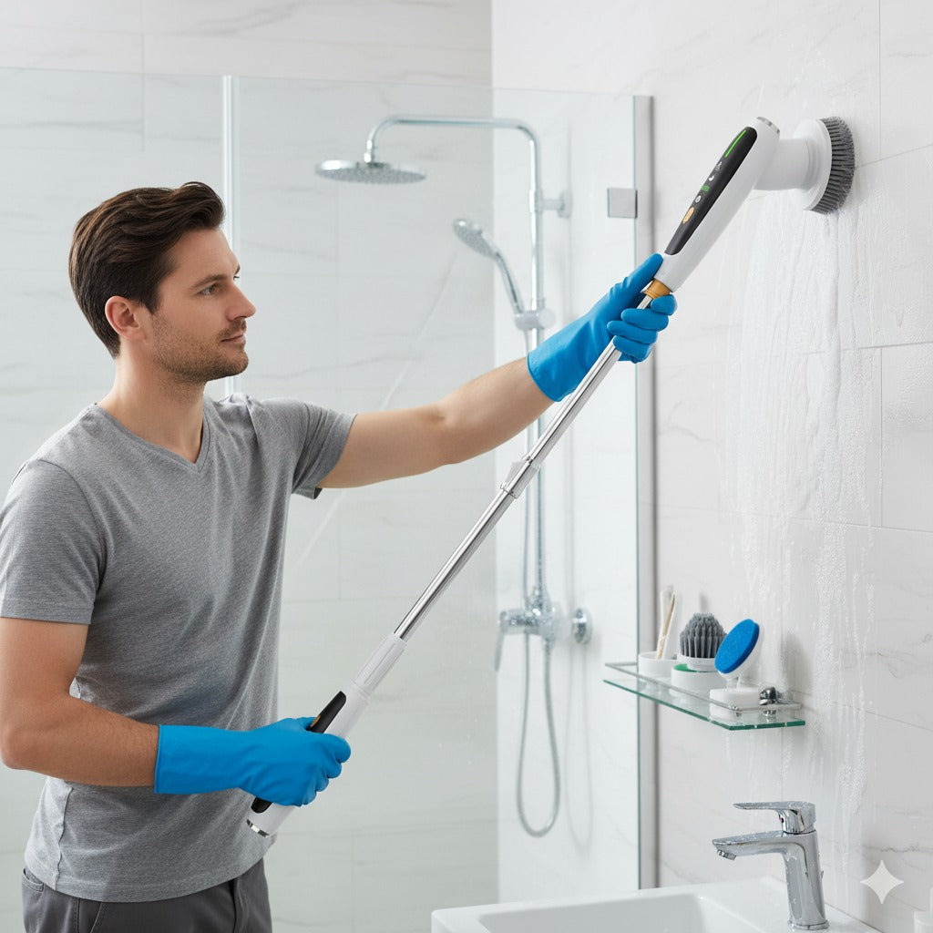 ✨¡Limpia sin esfuerzo y deja todo reluciente con el Cepillo Eléctrico 9 en 1!✨ 💥 Potencia, comodidad y resultados profesionales en segundos 💥